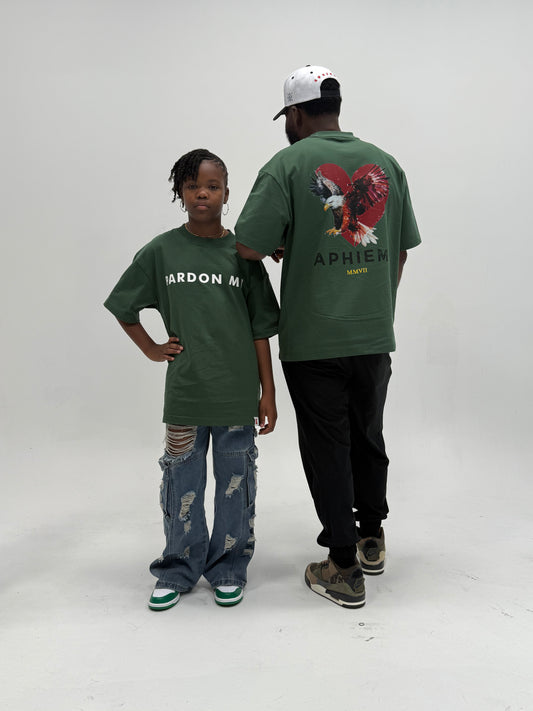 “Pardon Me.” Big Eagle Oversized T-Shirt
